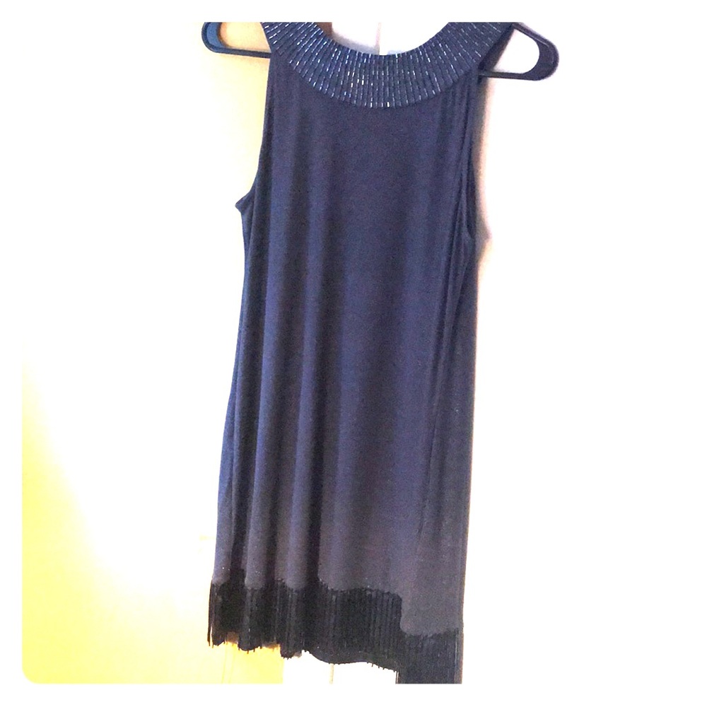 Shimmery grey Express dress